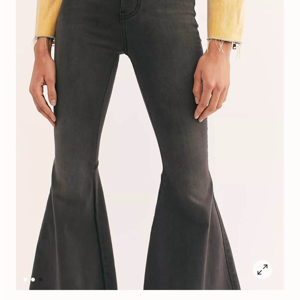 Free People Black Flare Jeans - Picture 4 of 4